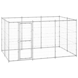 Outdoor Dog Kennel Galvanized Steel 78.1 ftÂ¬â‰¤