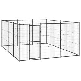 Outdoor Dog Kennel Steel 156.3 ftÂ¬â‰¤