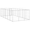 Outdoor Dog Kennel Galvanized Steel 234.4 ftÂ²