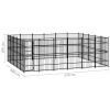 Outdoor Dog Kennel Steel 297.6 ftÂ¬â‰¤