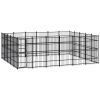 Outdoor Dog Kennel Steel 297.6 ftÂ²