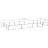 Dog Kennel Silver 266.0 ftÂ¬â‰¤ Steel