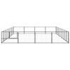 Dog Kennel Black 301.4 ftÂ¬â‰¤ Steel