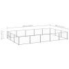 Dog Kennel Silver 161.5 ftÂ¬â‰¤ Steel