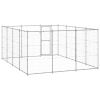 Outdoor Dog Kennel Galvanized Steel 156.3 ftÂ²