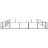 Dog Kennel Black 484.4 ftÂ¬â‰¤ Steel