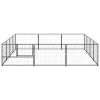 Dog Kennel Black 129.2 ftÂ¬â‰¤ Steel