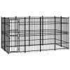 Outdoor Dog Kennel Steel 79.3 ftÂ²