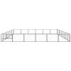 Dog Kennel Black 581.3 ftÂ² Steel