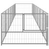 Dog Kennel Silver 75.3 ftÂ¬â‰¤ Steel