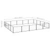 Dog Kennel Black 215.3 ftÂ¬â‰¤ Steel