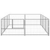 Dog Kennel Silver 64.6 ft. Steel