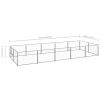 Dog Kennel Silver 107.6 ftÂ¬â‰¤ Steel