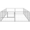 Dog Kennel Silver 86.1 ft. Steel