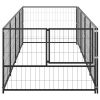 Dog Kennel Black 43.1 ftÂ¬â‰¤ Steel