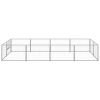 Dog Kennel Silver 86.1 ft. Steel