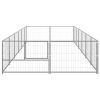 Dog Kennel Silver 129.2 ftÂ¬â‰¤ Steel