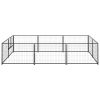 Dog Kennel Black 64.6 ft. Steel