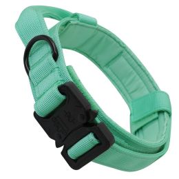 Fashion Personalized Tactical Dog Collar (Option: Cyan-L)